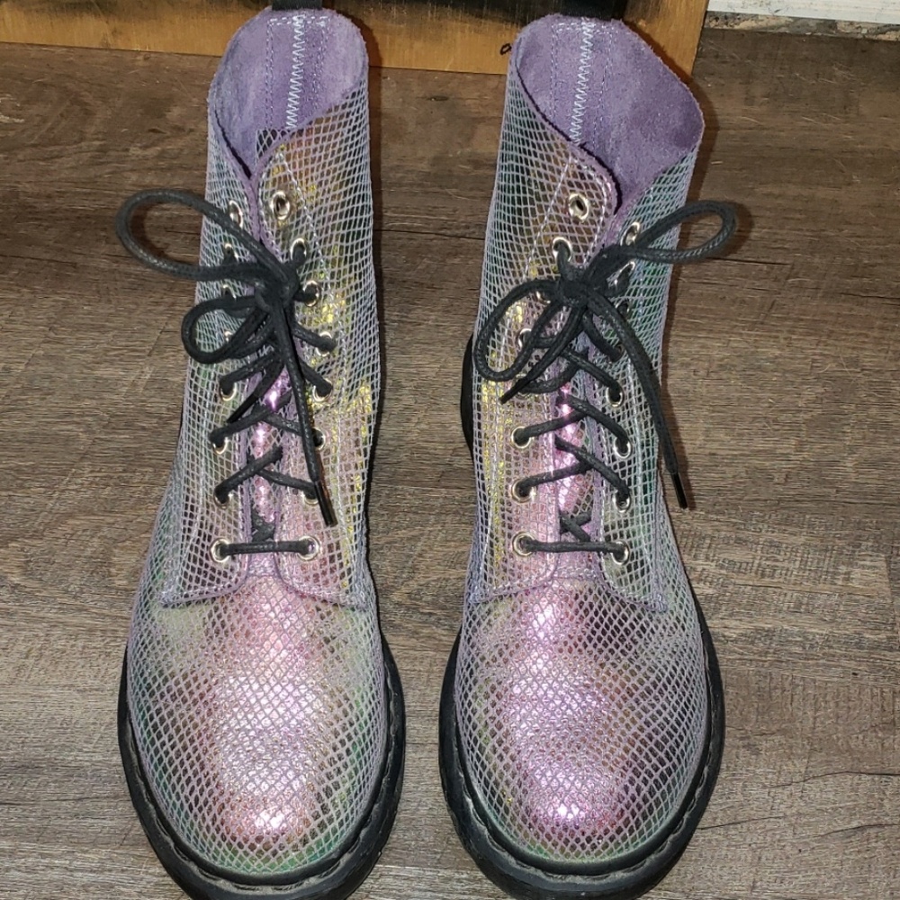 Dr. Martens 1460 Pascal Iridescent Boots 10